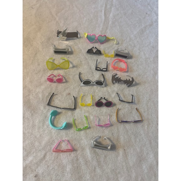 Mattel Other - Mattel Barbie Doll Sunglasses Lot 20pc Multicolor Excellent Fashion Accessories